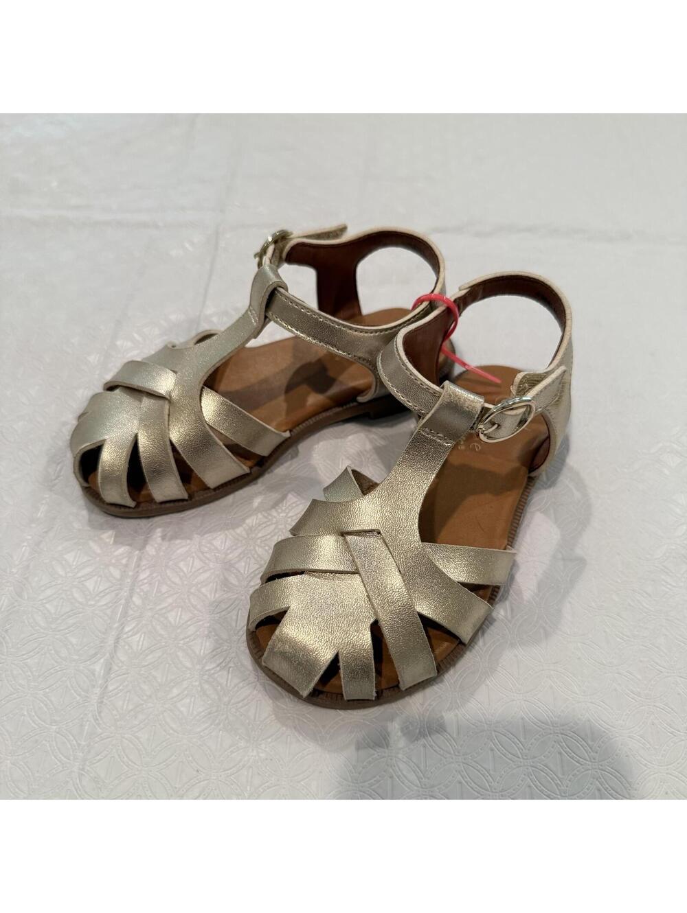 Cupcake Couture Girls Metallic Gold Sandals